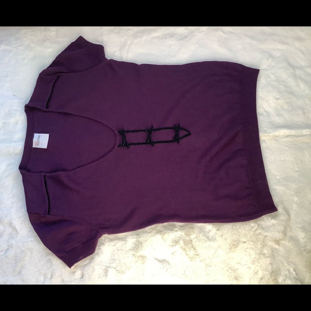 Red Valentino Wool Scoop Neck Top
